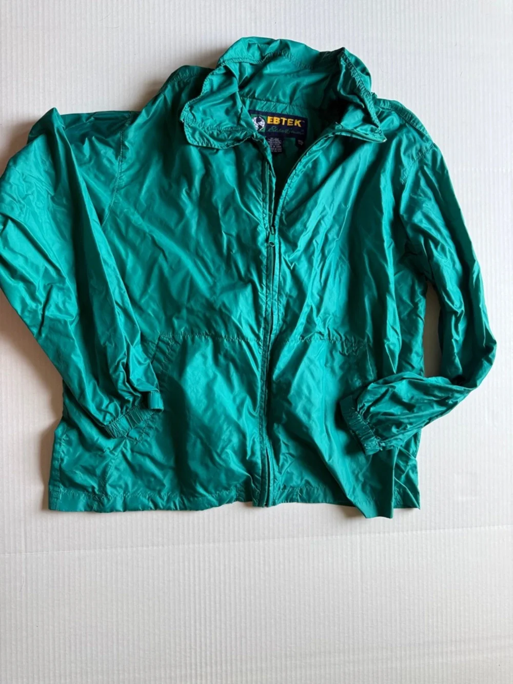 Vintage Eddie Bauer Teal Lightweight Bomber Jacket - Picture 1 of 4